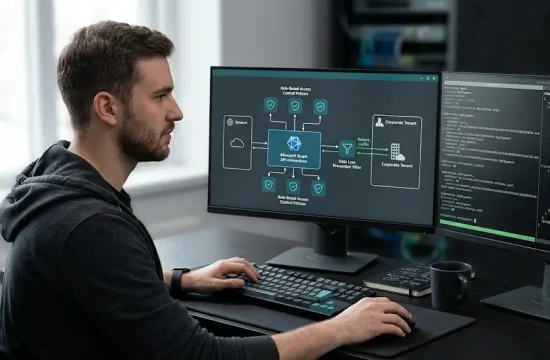 Esquema de arquitectura y gobernanza de datos para enterprise Copilot integration en entornos de nube corporativos.