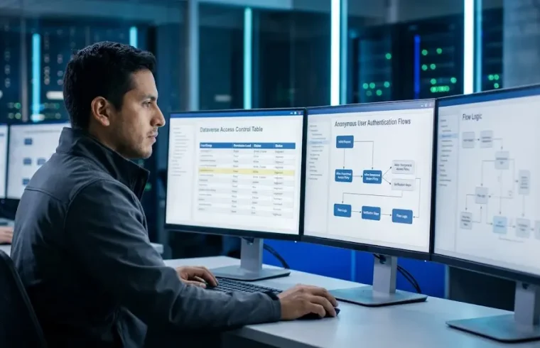 Technical insights on implementing Power Pages for external public portals securely.
